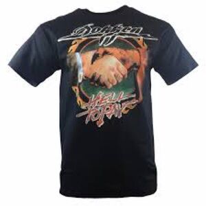 DOKKEN T-Shirt HELL TO PAY Size Large New